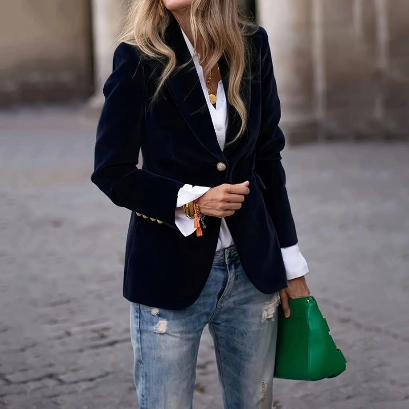 Velour Blazer