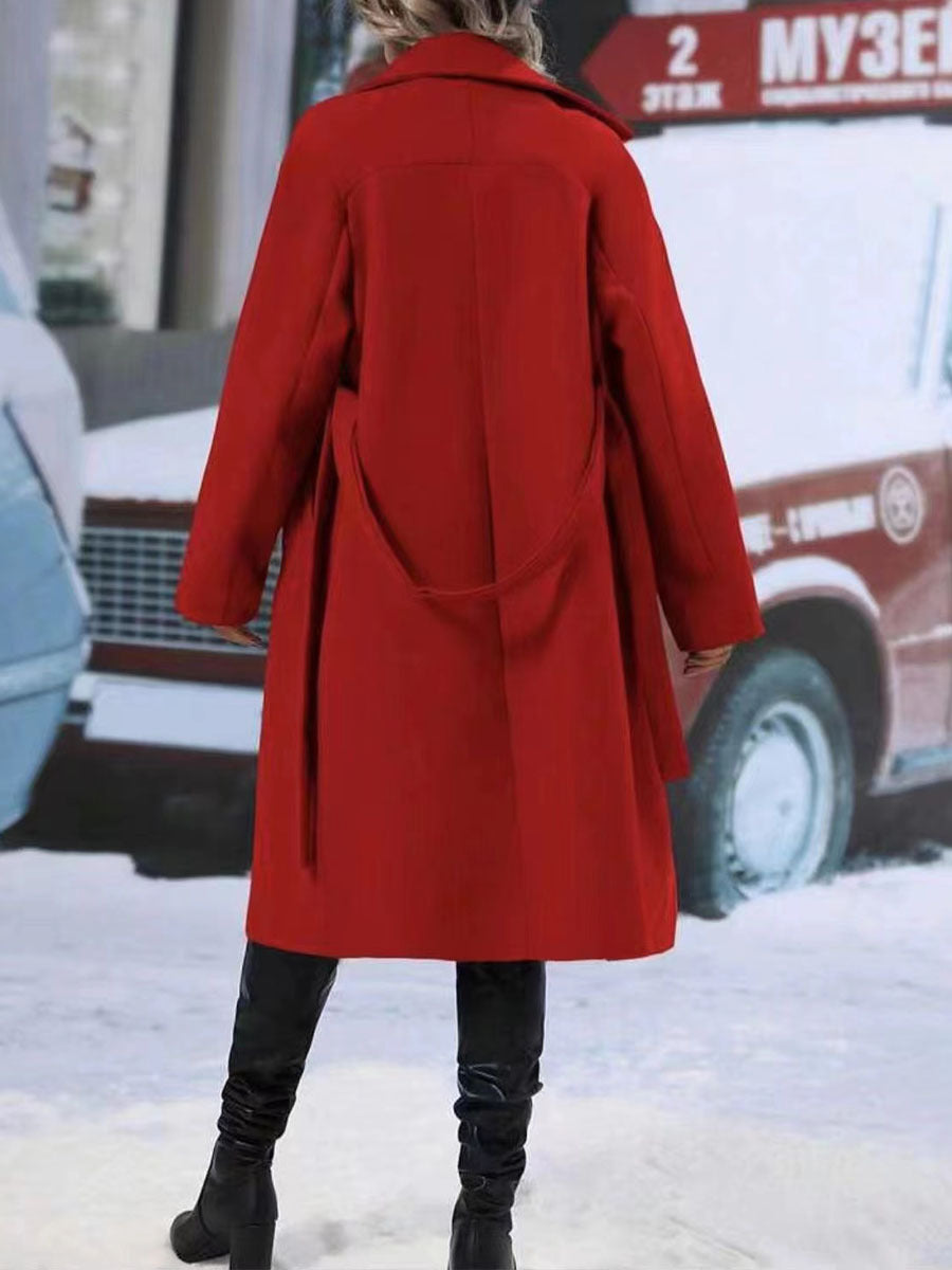 Belted Noir Trench