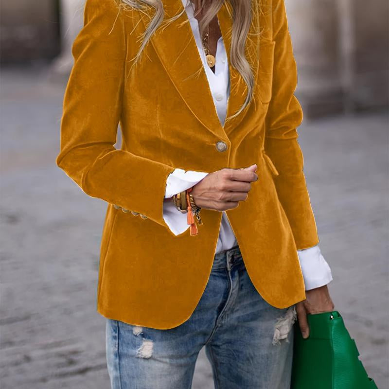 Velour Blazer