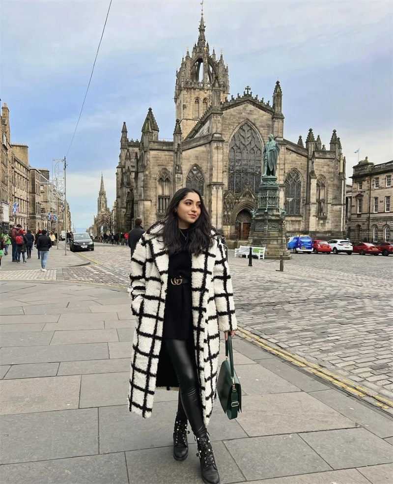 Plaid Polo Coat