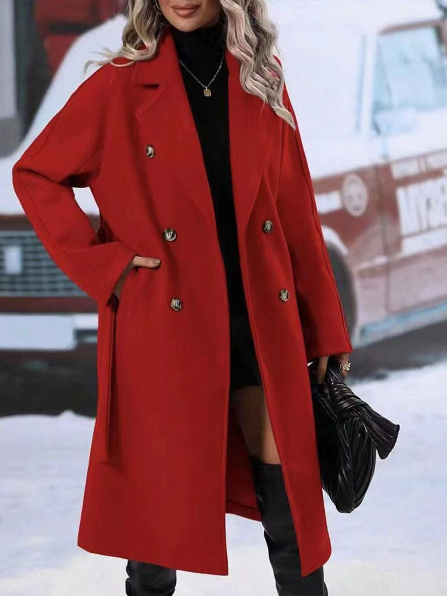 Belted Noir Trench
