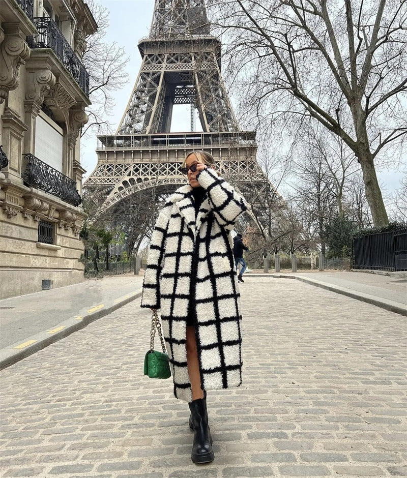 Plaid Polo Coat