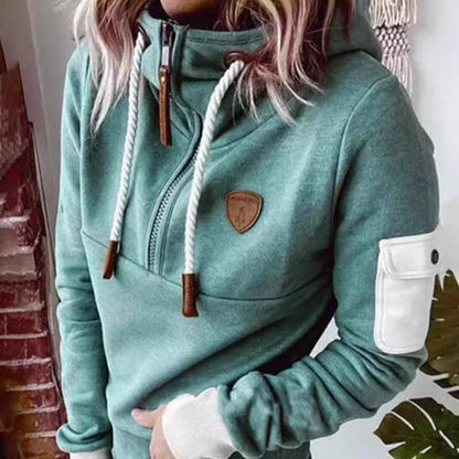 Patchwork Zip Sweater