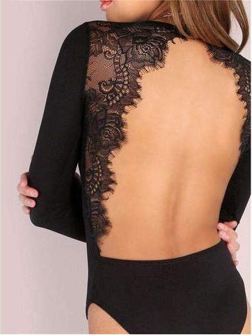 Halter Lace Bodysuit