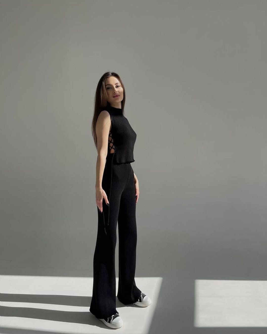 Knit Vest Suit Set