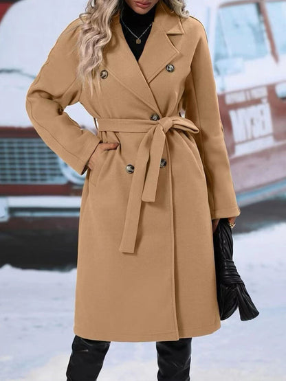 Belted Noir Trench