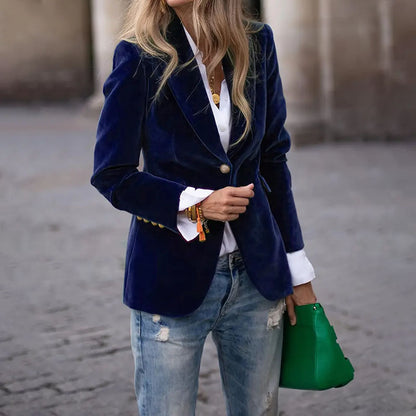 Velour Blazer