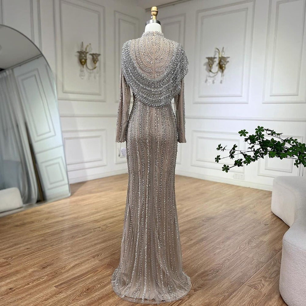 Nude Fishtail Dress
