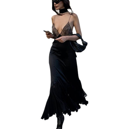 Mesh Luxe Slip Dress
