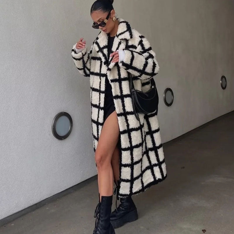 Plaid Polo Coat
