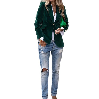 Velour Blazer