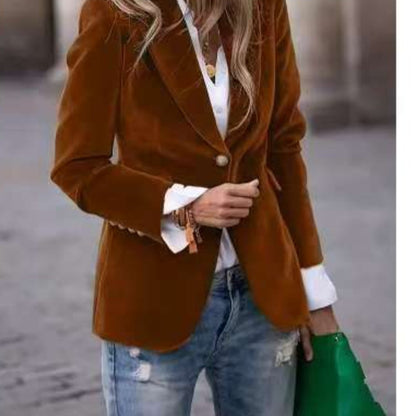 Velour Blazer