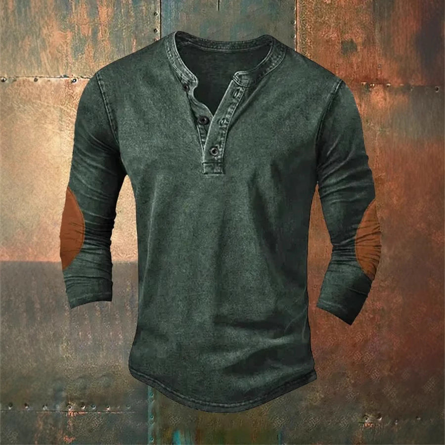 Printed Polo Sweater