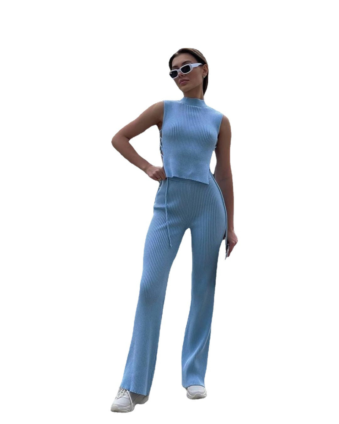 Knit Vest Suit Set