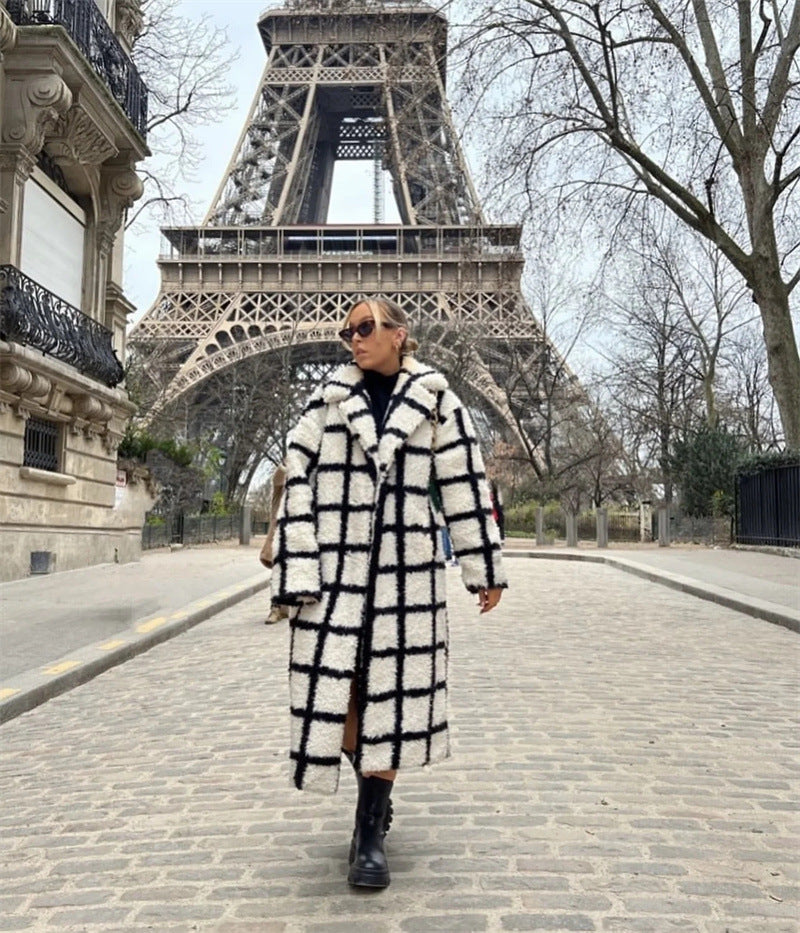 Plaid Polo Coat