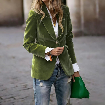 Velour Blazer