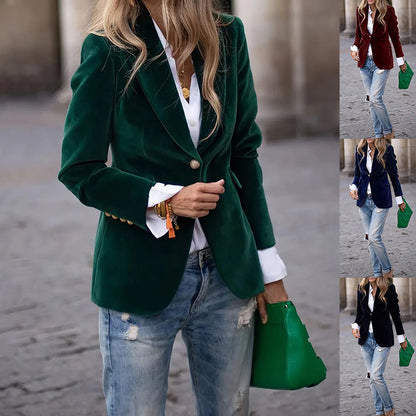 Velour Blazer