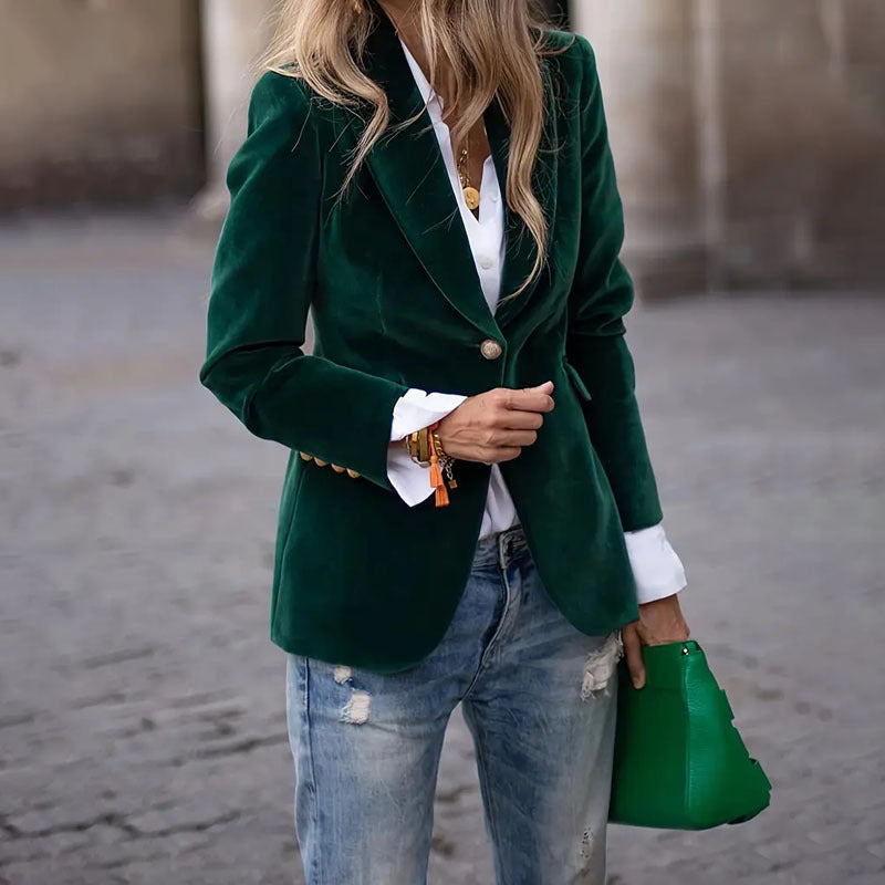 Velour Blazer