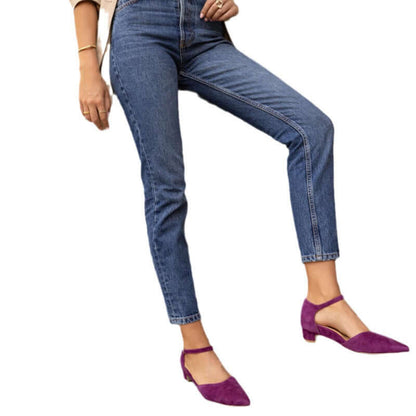 Suede Buckle Pumps Suede Buckle Pumps